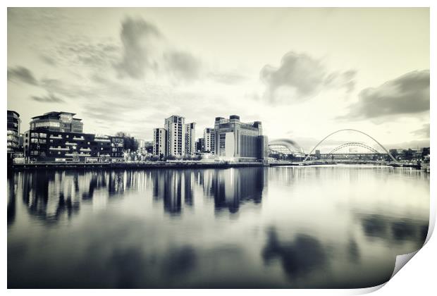 Black and White Reflections Print by Toon Photography