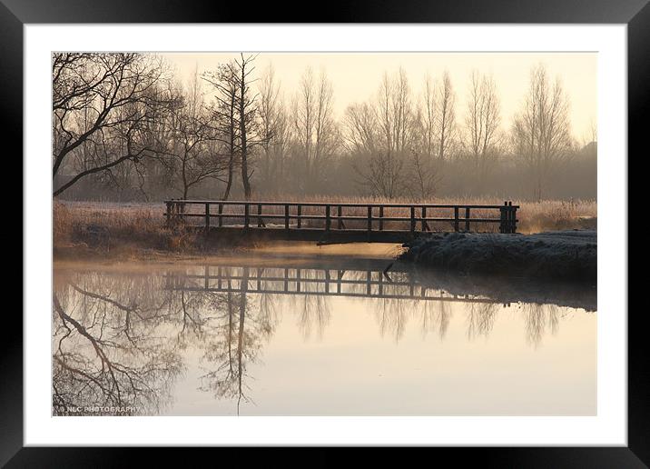 Frost Morning Framed Mounted Print by Nigel Coomber