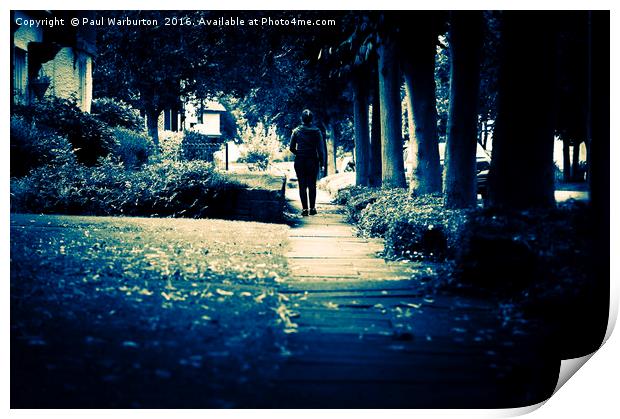 Walking a Lonely Path Print by Paul Warburton
