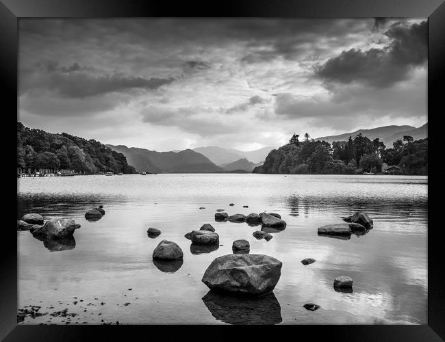 Derwent Water in the Lake District Framed Print by George Cairns