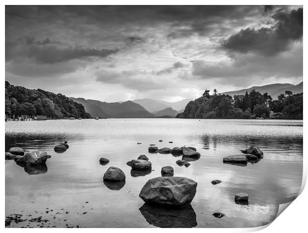Derwent Water in the Lake District Print by George Cairns