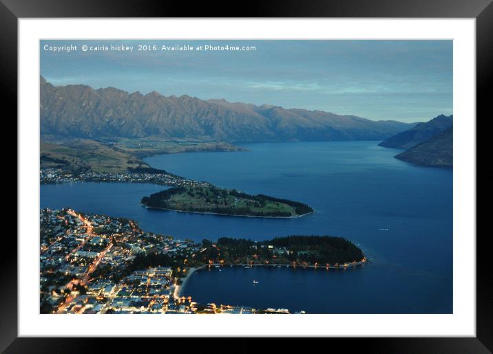 Queenstown nights Framed Mounted Print by cairis hickey