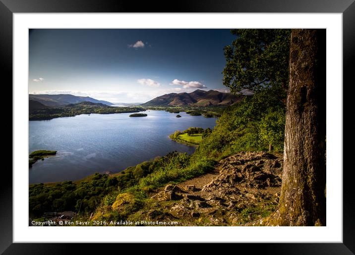 Surprise View Lakes  Framed Mounted Print by Ron Sayer