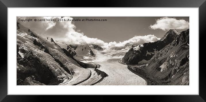 New Zealand Glacier Framed Mounted Print by cairis hickey