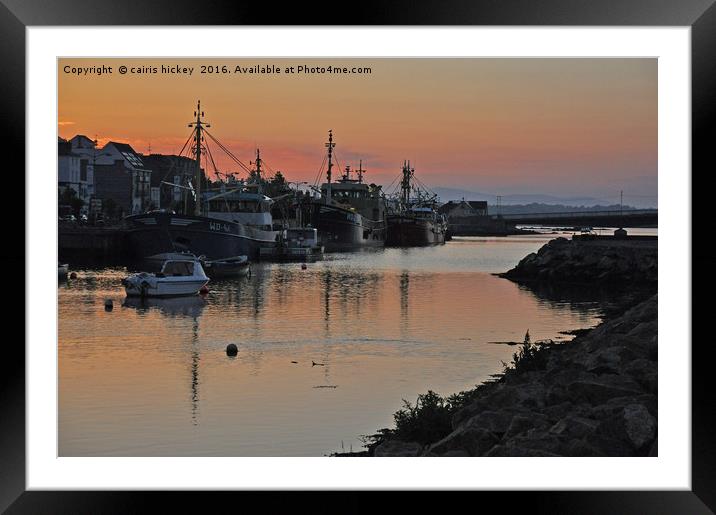 Wexford sunset Framed Mounted Print by cairis hickey