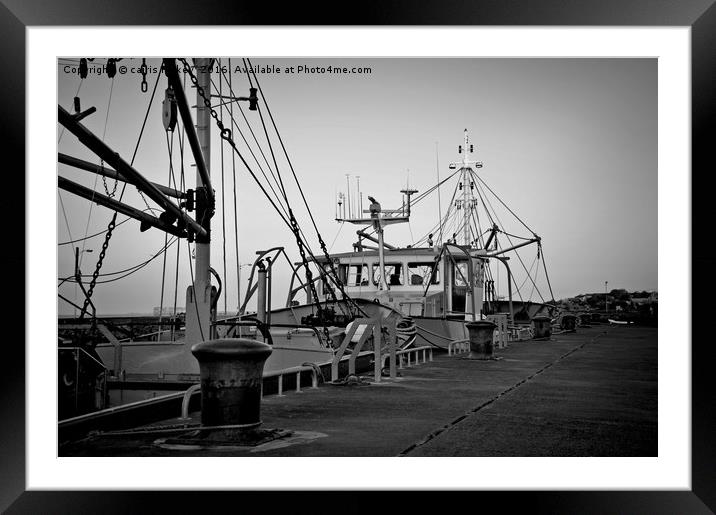 Fishing boats Framed Mounted Print by cairis hickey