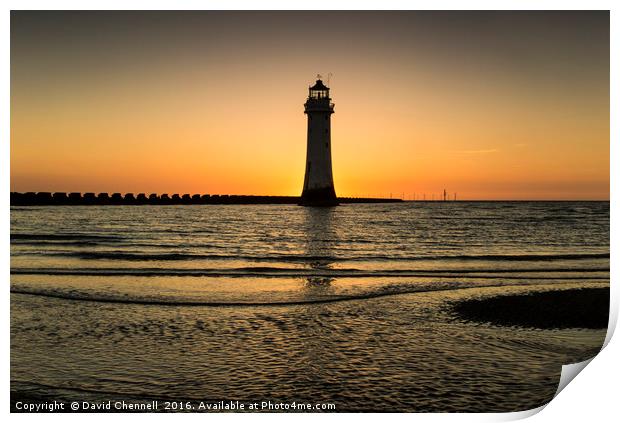 New Brighton Lighthouse    Print by David Chennell