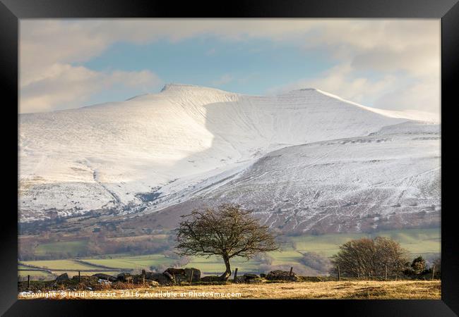 Pen Y Fan, Brecon Beacons National Park  Framed Print by Heidi Stewart