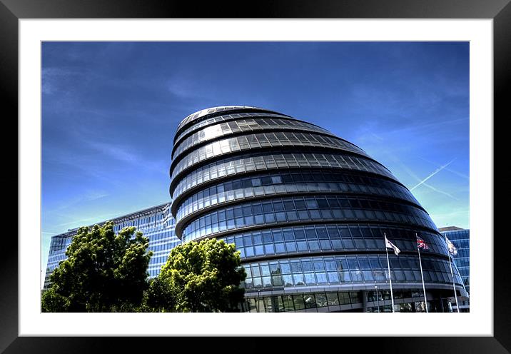 City Hall London Framed Mounted Print by Andreas Hartmann