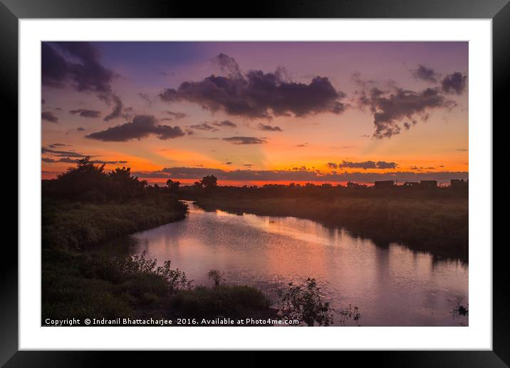 Once upon after sunset Framed Mounted Print by Indranil Bhattacharjee