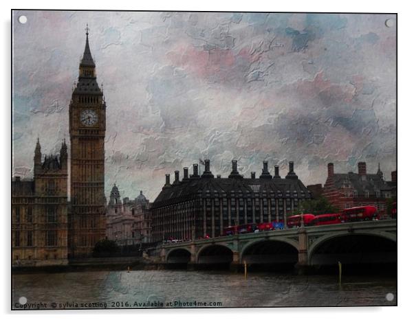     Westminster Bridge London                      Acrylic by sylvia scotting