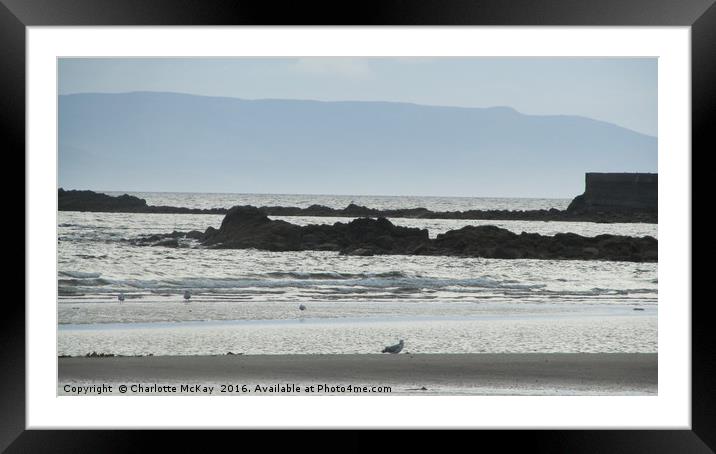                                Ardrossan beach Framed Mounted Print by Charlotte McKay