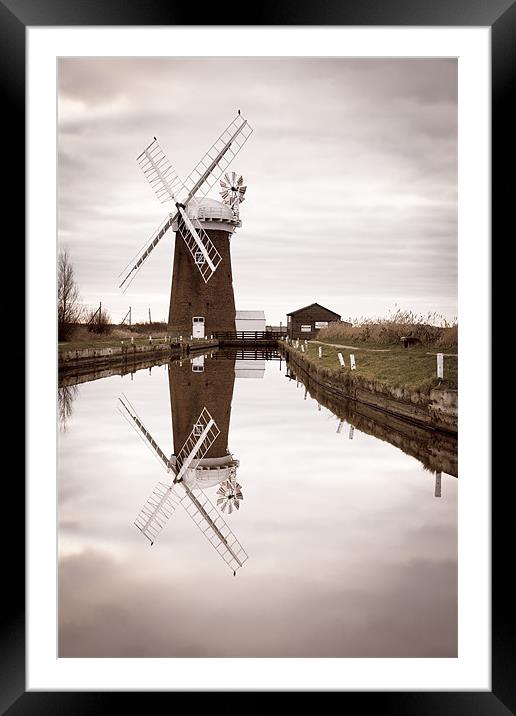 Winter Mill Framed Mounted Print by Simon Wrigglesworth