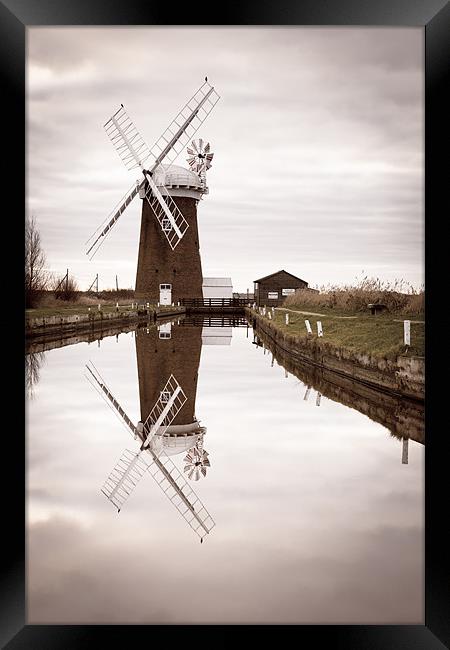 Winter Mill Framed Print by Simon Wrigglesworth