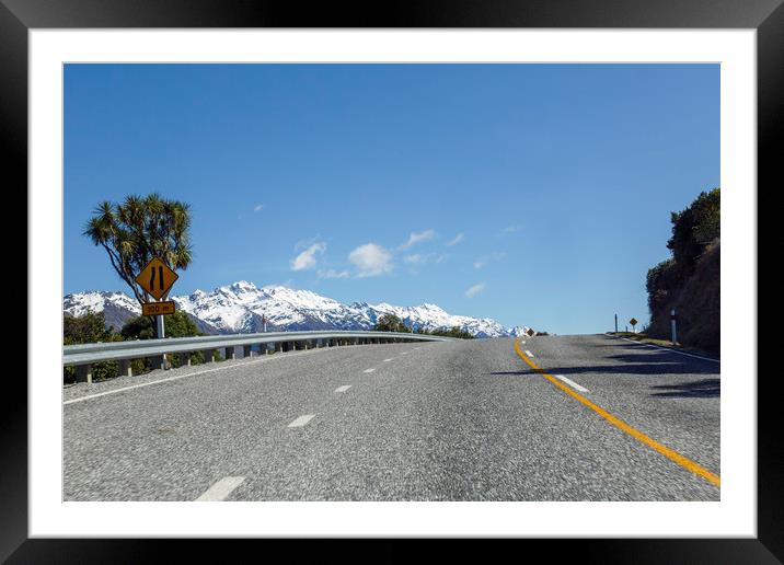 Road Trip to the Mountains Framed Mounted Print by Jackie Davies