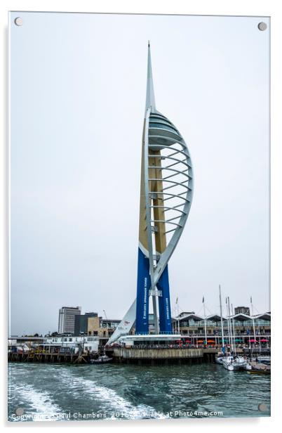 EMIRATES SPINNAKER TOWER Acrylic by Paul Chambers