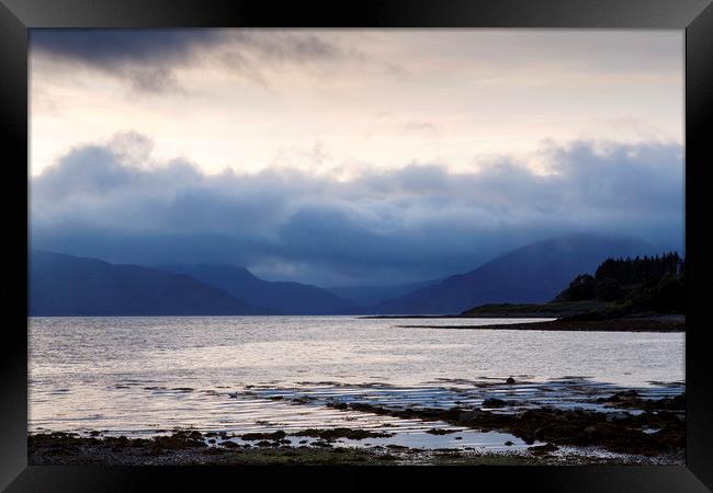 Loch Linnhe in Scotland Framed Print by Jackie Davies