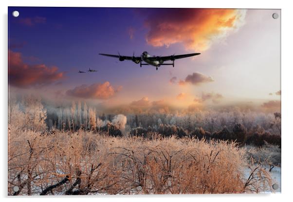 A Winter Escort Acrylic by J Biggadike