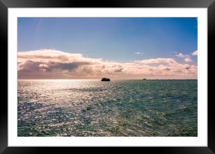 Solent Forts Framed Mounted Print by Wight Landscapes