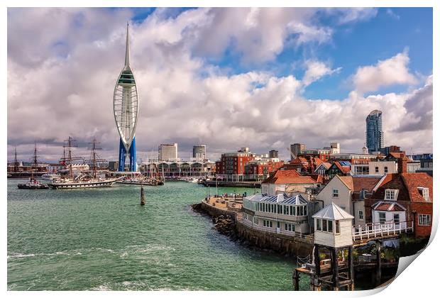 Portsmouth Harbour Print by Wight Landscapes