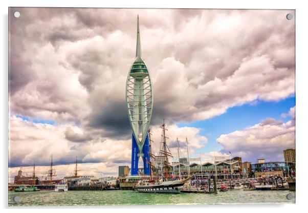 Spinnaker Tower Portsmouth Acrylic by Wight Landscapes