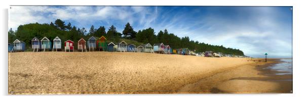 Wells Beach Acrylic by Alan Simpson