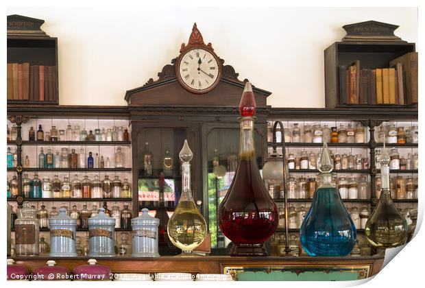 At The Apothecary Print by Robert Murray