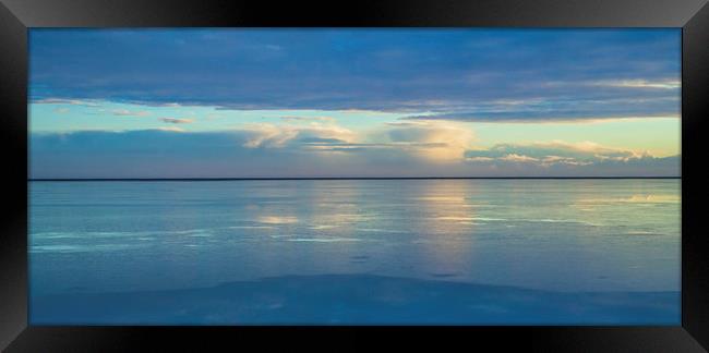 The calm lagoon Iceland Framed Print by Nick Jenkins