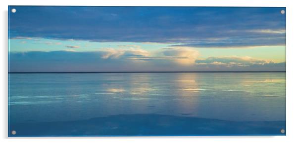 The calm lagoon Iceland Acrylic by Nick Jenkins