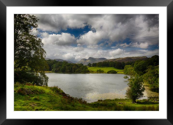 Loughrigg Tarn in Lake District Framed Mounted Print by Steve Heap