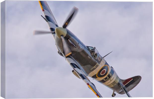 Spitfire AB910 of the BBMF Canvas Print by Andrew Scott