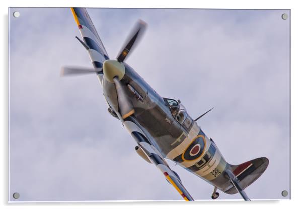 Spitfire AB910 of the BBMF Acrylic by Andrew Scott