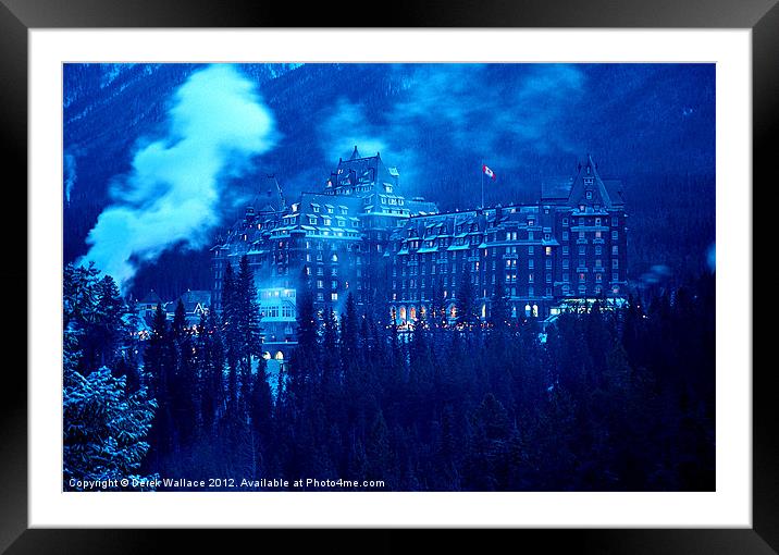 Banff Springs Hotel Framed Mounted Print by Derek Wallace