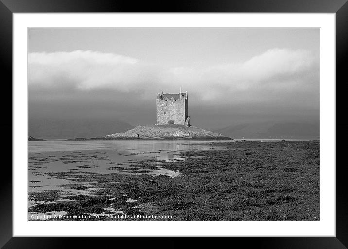 Castle Stalker Framed Mounted Print by Derek Wallace