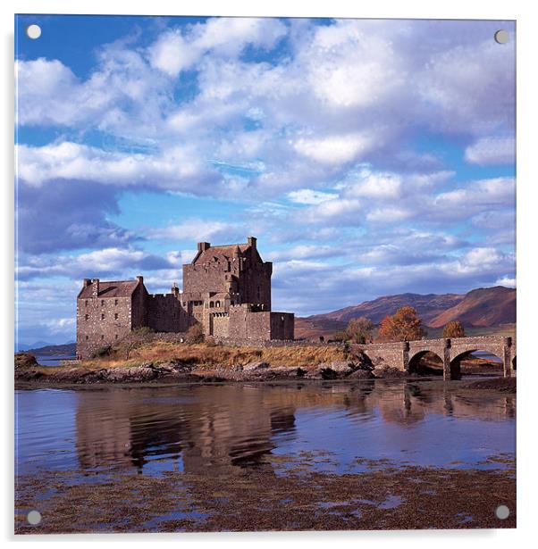 Eilean Donan Castle Acrylic by Derek Wallace
