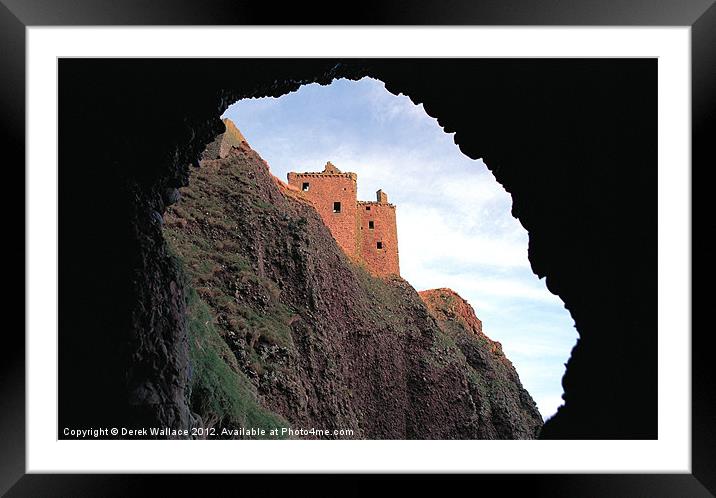 Through the Cave Framed Mounted Print by Derek Wallace