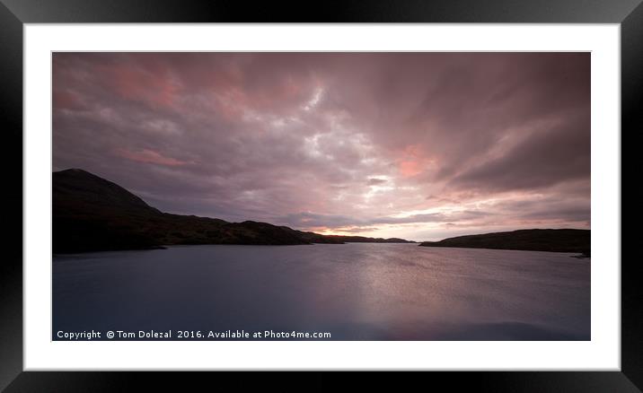 Pink sunset Framed Mounted Print by Tom Dolezal