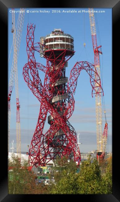 Arcelormittal orbit construction Framed Print by cairis hickey