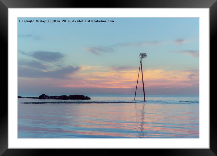 Sunset at Hampton (Kent) Framed Mounted Print by Wayne Lytton