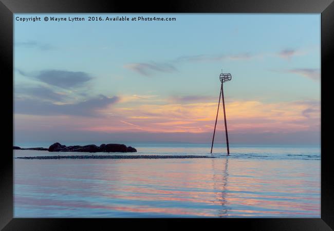Sunset at Hampton (Kent) Framed Print by Wayne Lytton