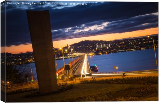 All lights point to Dundee Canvas Print by craig beattie