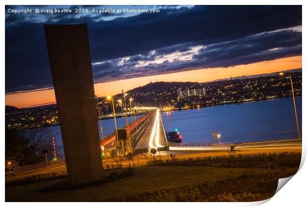 All lights point to Dundee Print by craig beattie