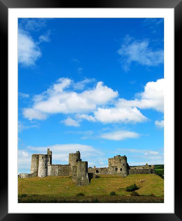 Kidwelly Castle Framed Mounted Print by Nic Christie