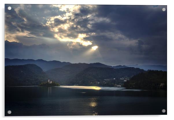 Lake Bled Acrylic by Ceri Jones