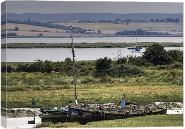 Leigh on Sea Essex HDR version Canvas Print by David French