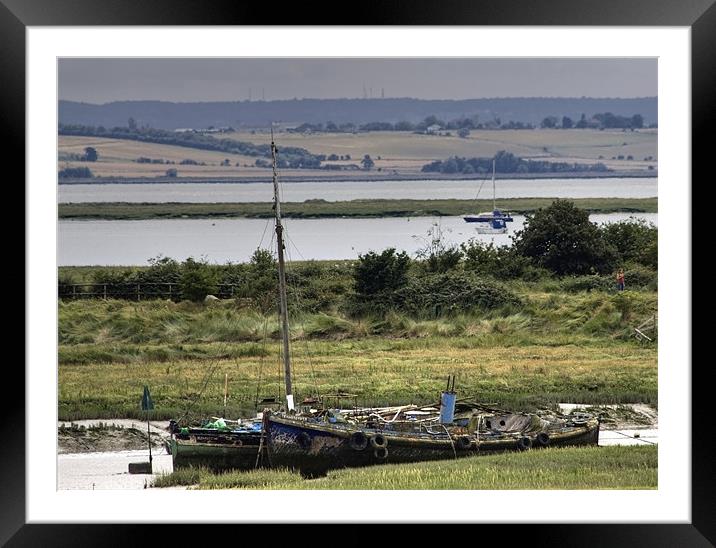 Leigh on Sea Essex HDR version Framed Mounted Print by David French