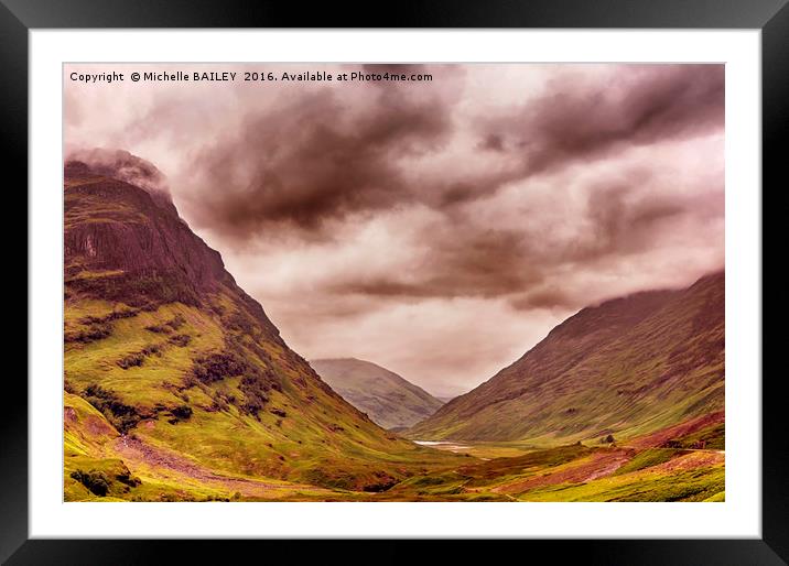 Glencoe Brooding Framed Mounted Print by Michelle BAILEY