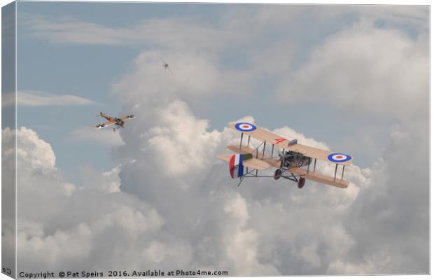 WW1 - The Fokker Scourge - Eindecker Canvas Print by Pat Speirs