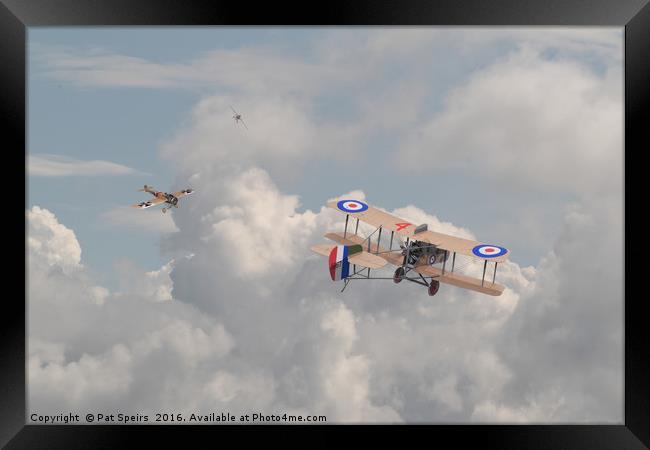 WW1 - The Fokker Scourge - Eindecker Framed Print by Pat Speirs