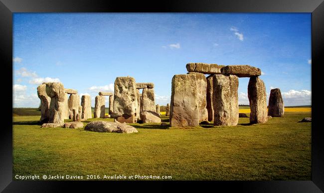 Stonehenge Framed Print by Jackie Davies
